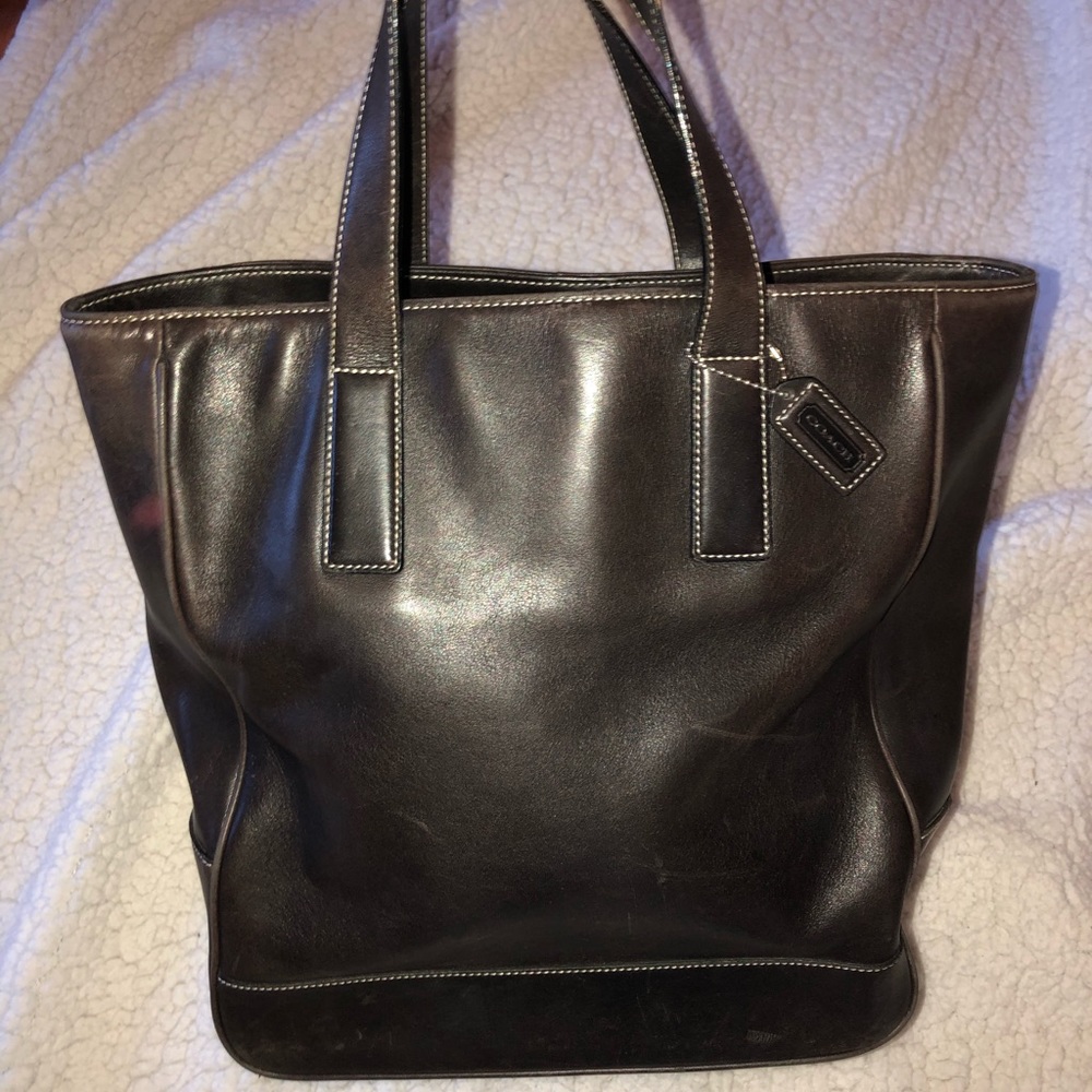 Authentic Leather Coach Tote/ Business bag